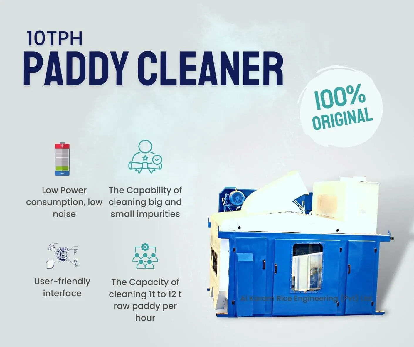 Paddy Clearner 10TPH Main by Al Karam Rice Engineering (Pvt) Ltd.